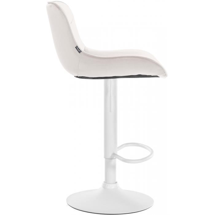 2er Set Barhocker HLO-CP303 Samt wei ~ creme