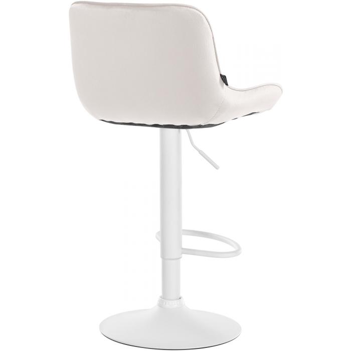2er Set Barhocker HLO-CP303 Samt wei ~ creme
