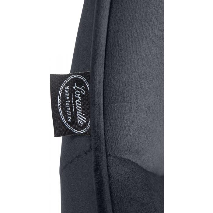 2er Set Barhocker HLO-CP303 Samt wei ~ schwarz