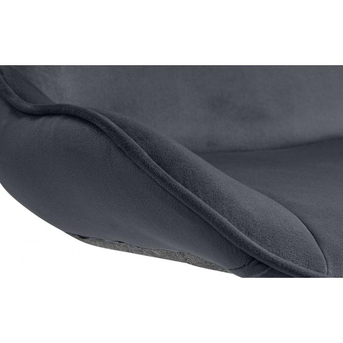 2er Set Barhocker HLO-CP303 Samt wei ~ schwarz