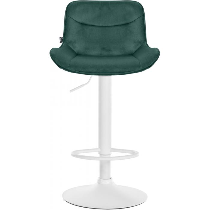 2er Set Barhocker HLO-CP303 Samt wei ~ grn