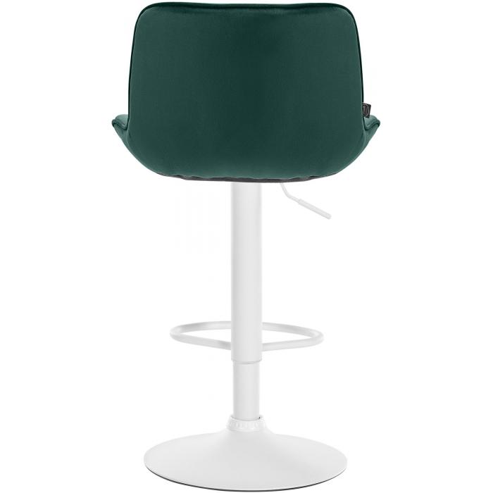 2er Set Barhocker HLO-CP303 Samt wei ~ grn
