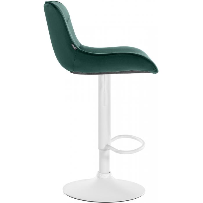 2er Set Barhocker HLO-CP303 Samt wei ~ grn