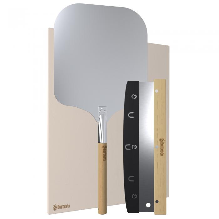 Pizzastein Set HLO-CP13 2 ~ wei
