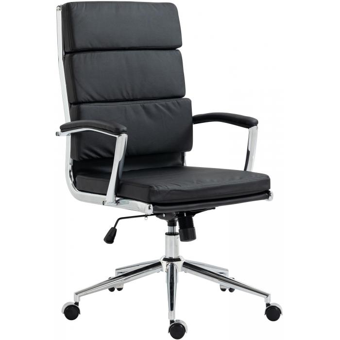 Brostuhl HLO-CP168 Kunstleder ~ schwarz