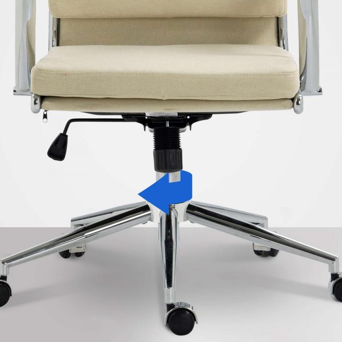 Brostuhl HLO-CP169 Stoff ~ creme
