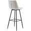 2er Set Barhocker HLO-CP249 Samt ~ grau