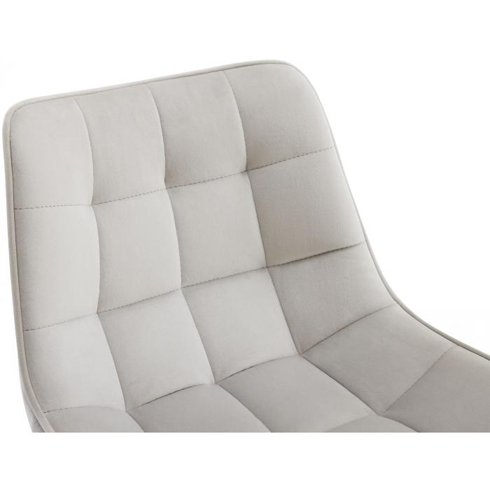 2er Set Barhocker HLO-CP249 Samt ~ grau