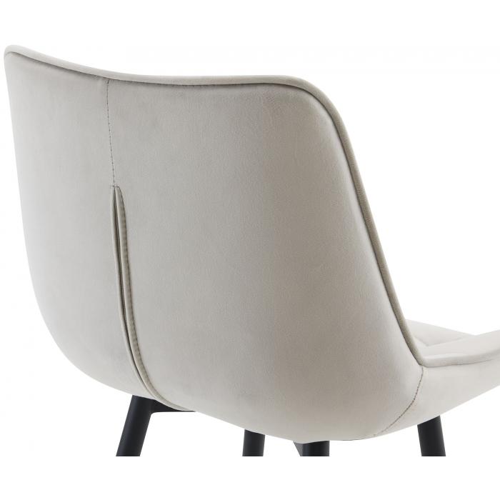 2er Set Barhocker HLO-CP249 Samt ~ grau