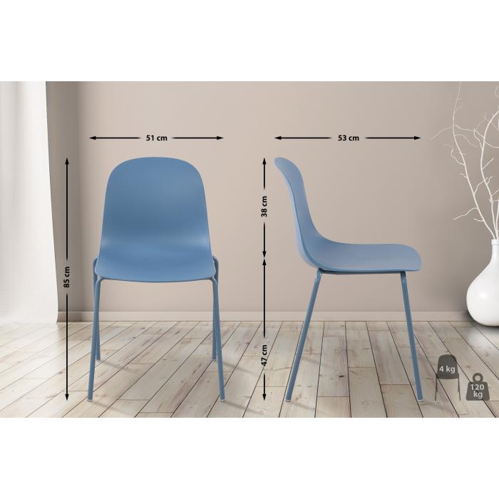 Stuhl HLO-CP121 ~ blau