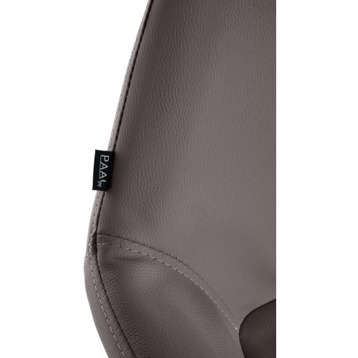 Barhocker HLO-CP8 Gold Kunstleder ~ braun