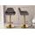 2er Set Barhocker HLO-CP8 Gold Kunstleder ~ braun