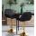 2er Set Barhocker HLO-CP8 Gold Kunstleder ~ schwarz 2er Set Barhocker HLO-CP8 Gold Kunstleder ~ schwarz