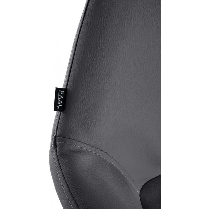 2er Set Barhocker HLO-CP8 Gold Kunstleder ~ schwarz