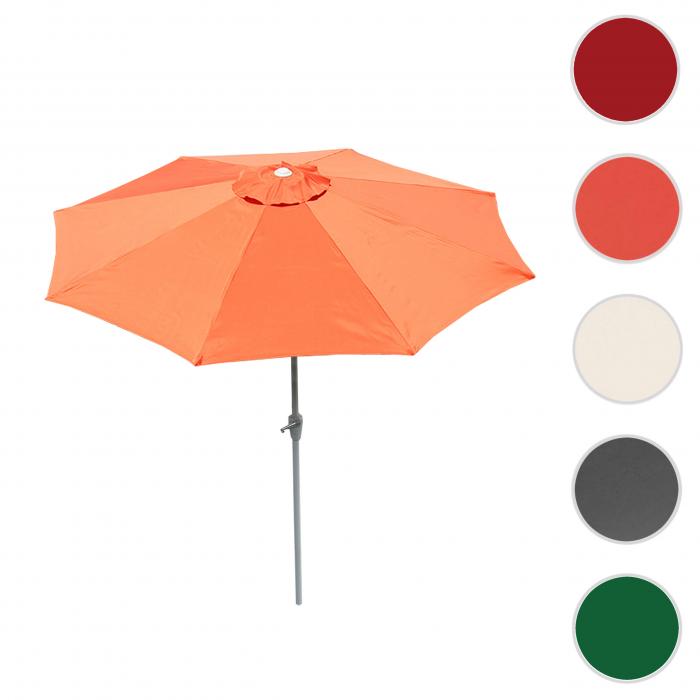 Sonnenschirm N19, Gartenschirm,  3m neigbar Polyester/Alu 5kg ~ terracotta