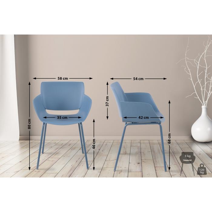 Stuhl HLO-CP120 ~ blau