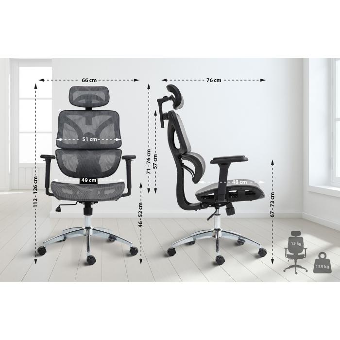 Brostuhl HLO-CP178 ~ grau