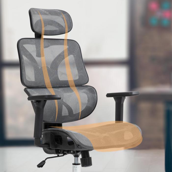 Brostuhl HLO-CP178 ~ grau