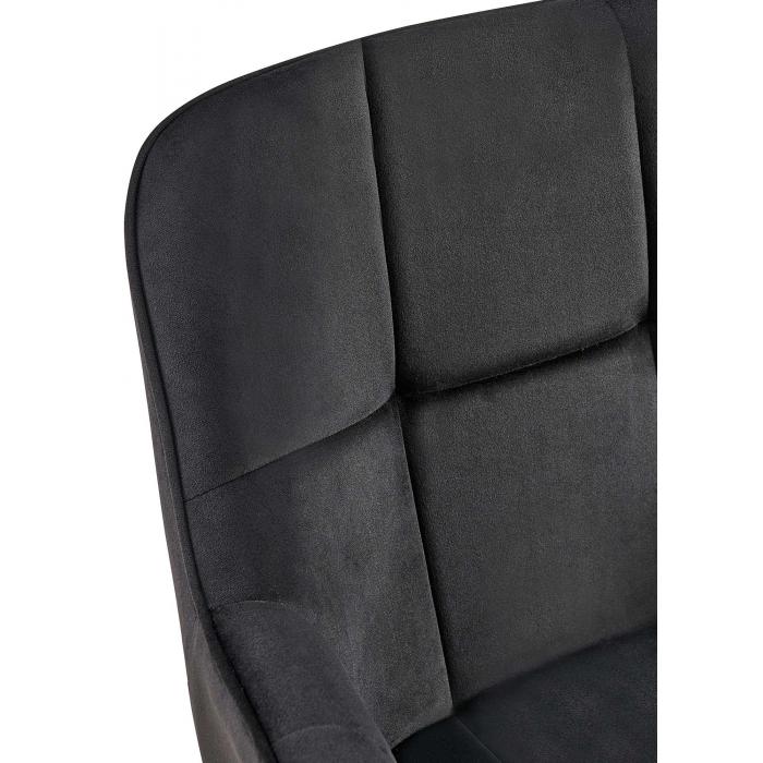 Esszimmerstuhl HLO-CP127 Samt ~ schwarz