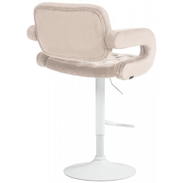 Barhocker HLO-CP314 Samt wei ~ creme