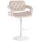 Barhocker HLO-CP314 Samt wei ~ creme
