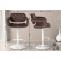 Barhocker HLO-CP314 Samt wei ~ braun