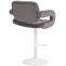 Barhocker HLO-CP314 Samt wei ~ grau