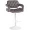 Barhocker HLO-CP314 Samt wei ~ grau