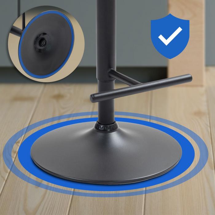 Barhocker HLO-CP246 Kunstleder schwarz ~ wei