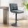 Barhocker HLO-CP246 Kunstleder schwarz ~ grau