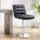 Barhocker HLO-CP246 Kunstleder chrom ~ schwarz