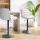 Barhocker HLO-CP247 Samt schwarz ~ creme