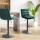 Barhocker HLO-CP247 Samt schwarz ~ grn