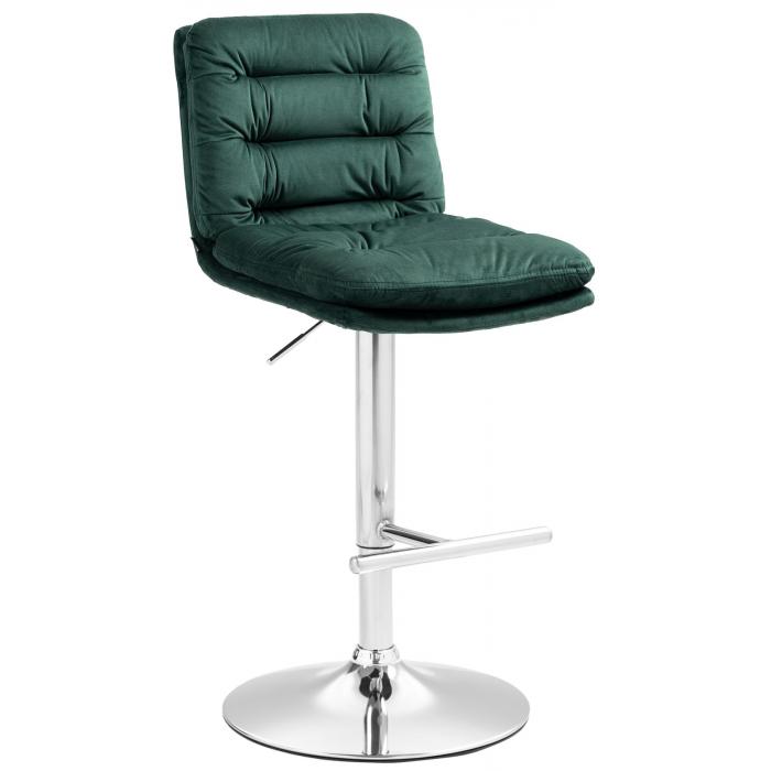 Barhocker HLO-CP247 Samt chrom ~ grn