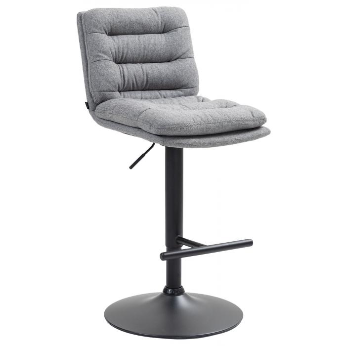 Barhocker HLO-CP248 Stoff schwarz ~ grau