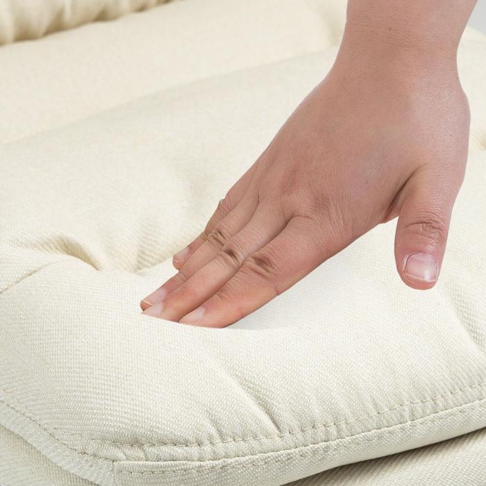 Barhocker HLO-CP248 Stoff wei ~ creme