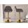 Barhocker HLO-CP8 Gold Stoff ~ dunkelgrau
