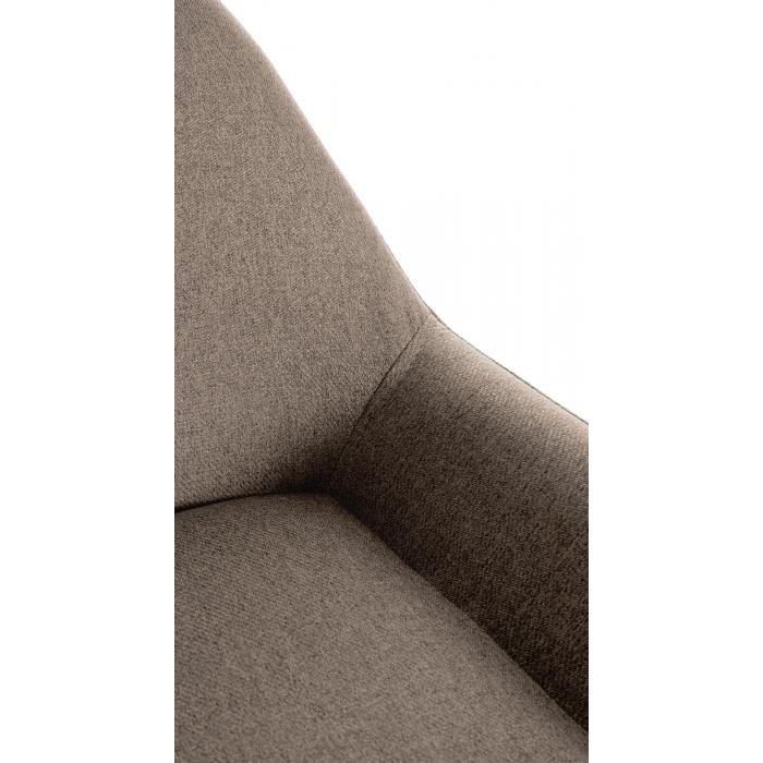 Barhocker HLO-CP8 Gold Stoff ~ taupe