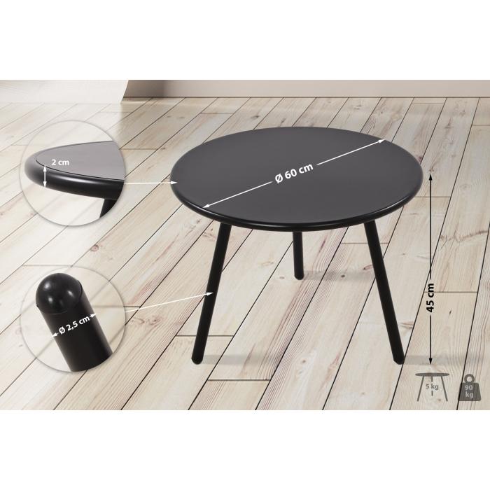 Couchtisch HLO-CP4 ~ schwarz