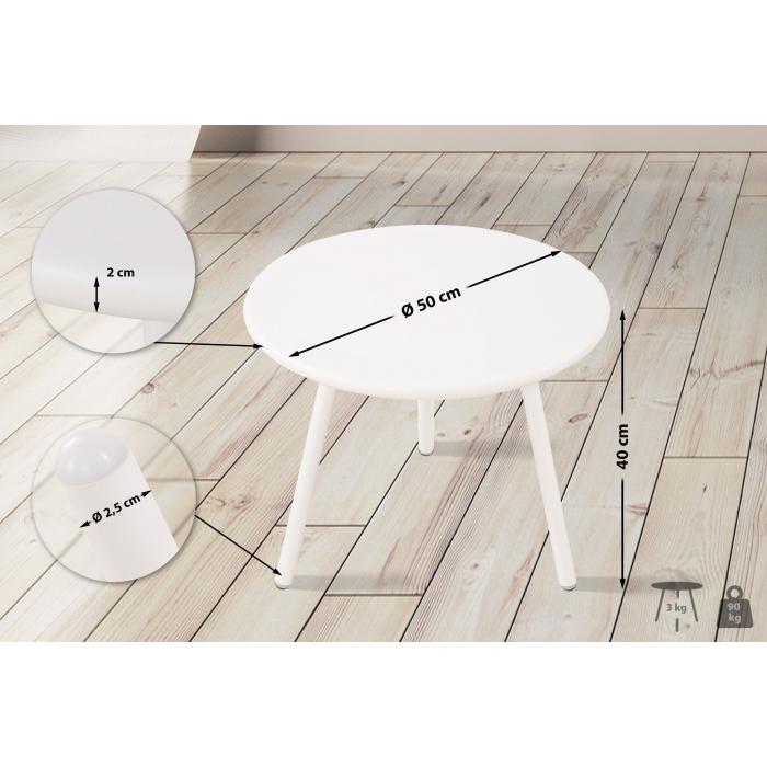 Couchtisch HLO-CP3 ~ wei