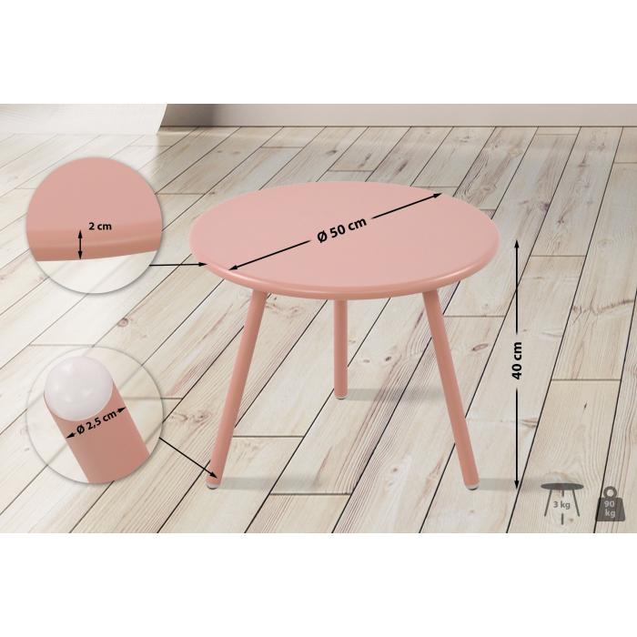 Couchtisch HLO-CP3 ~ pink