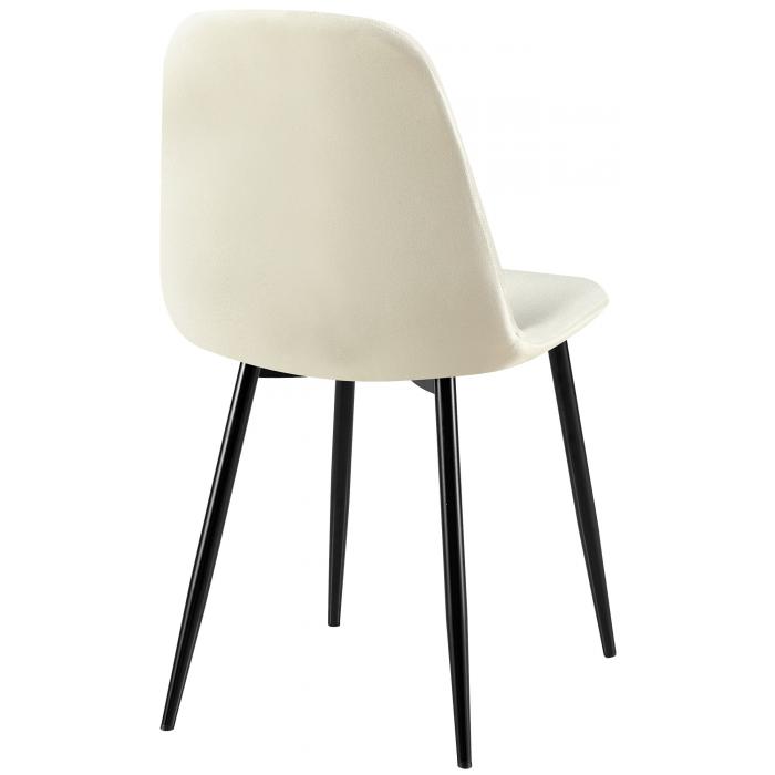 4er Set Sthle HLO-CP49 Stoff ~ creme