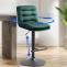 2er Set Barhocker HLO-CP247 Samt schwarz ~ grn