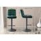 2er Set Barhocker HLO-CP247 Samt schwarz ~ grn