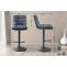 2er Set Barhocker HLO-CP247 Samt schwarz ~ dunkelgrau