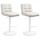 2er Set Barhocker HLO-CP247 Samt wei ~ creme