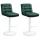 2er Set Barhocker HLO-CP247 Samt wei ~ grn
