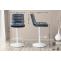 2er Set Barhocker HLO-CP247 Samt wei ~ dunkelgrau