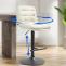 2er Set Barhocker HLO-CP248 Stoff schwarz ~ creme