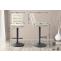 2er Set Barhocker HLO-CP248 Stoff schwarz ~ creme